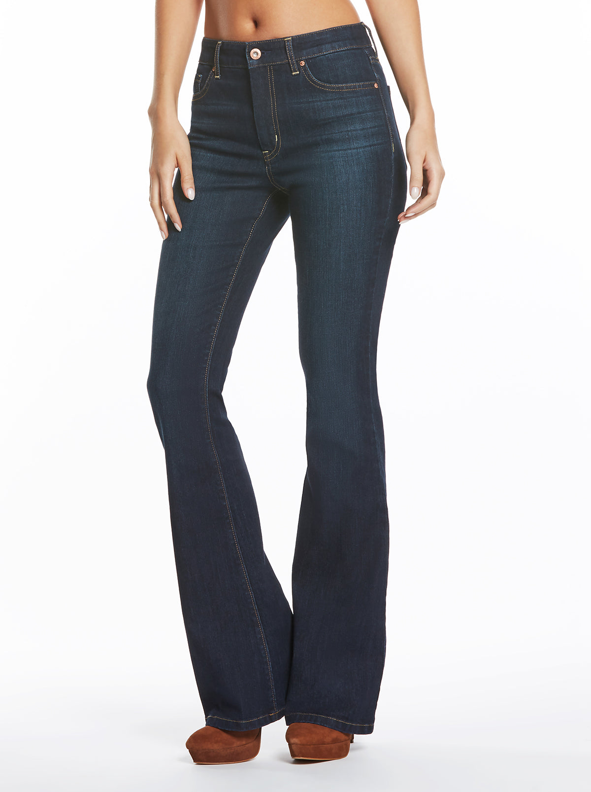 Jessica Simpson Women Adored High Rise Flare in Flawless