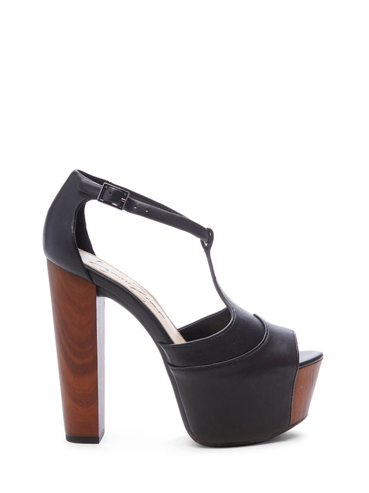 Jessica Simpson Women Dany T-Strap Platform Sandal in Black