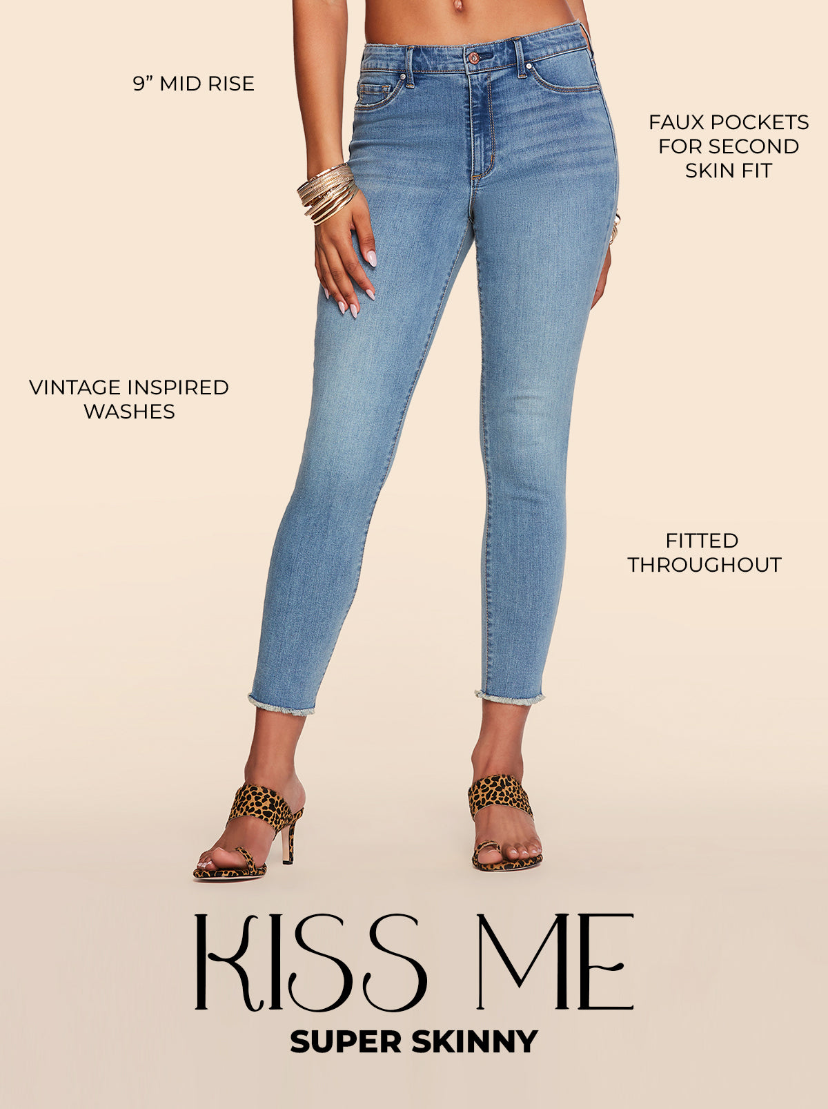 Jessica Simpson Women Kiss Me Skinny Jeans in Premium