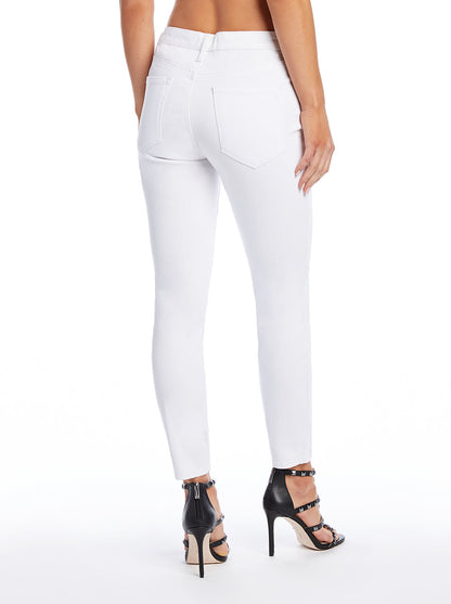Jessica Simpson Women Adored Ankle Skinny Jeans in White