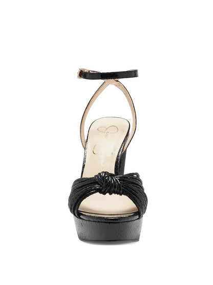 Jessica Simpson Women Immie Platform Sandal in Black Snake