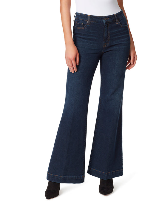 Jessica Simpson Women True Love Wide Leg Trouser Jeans in Ditto