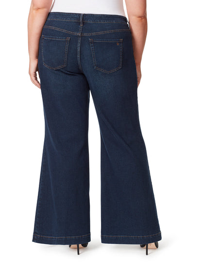 Jessica Simpson Women True Love Wide Leg Trouser Jeans in Ditto