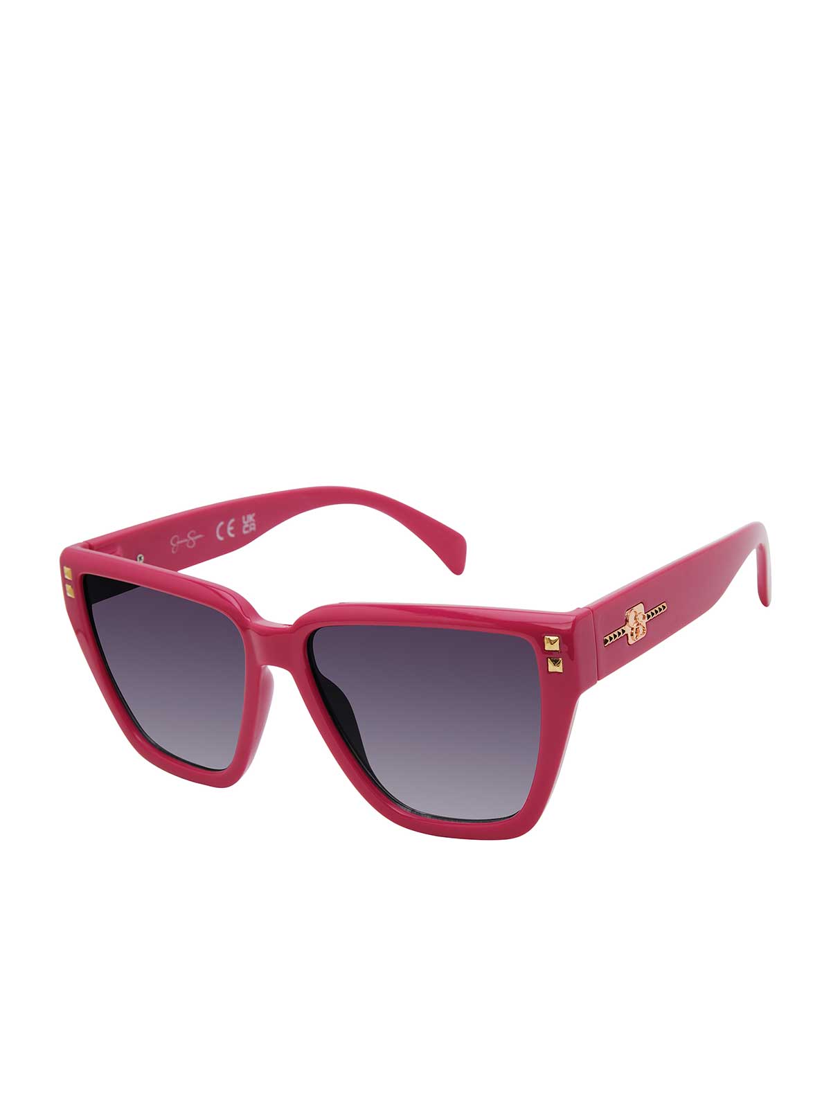 Jessica Simpson Accessories Star Studded Cat Eye Sunglasses in Fuchsia