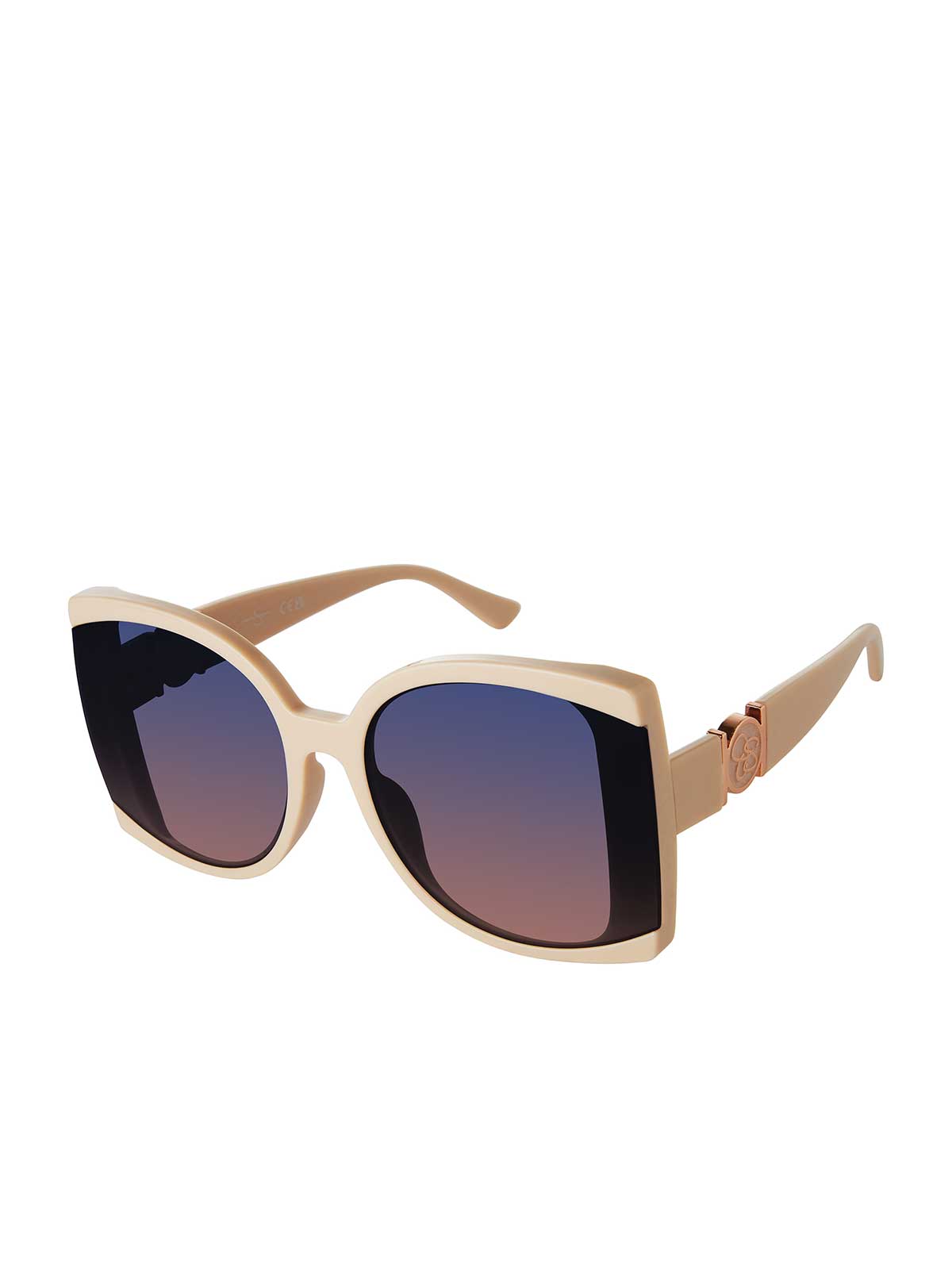 Jessica Simpson Accessories Square Sunglasses in Nude
