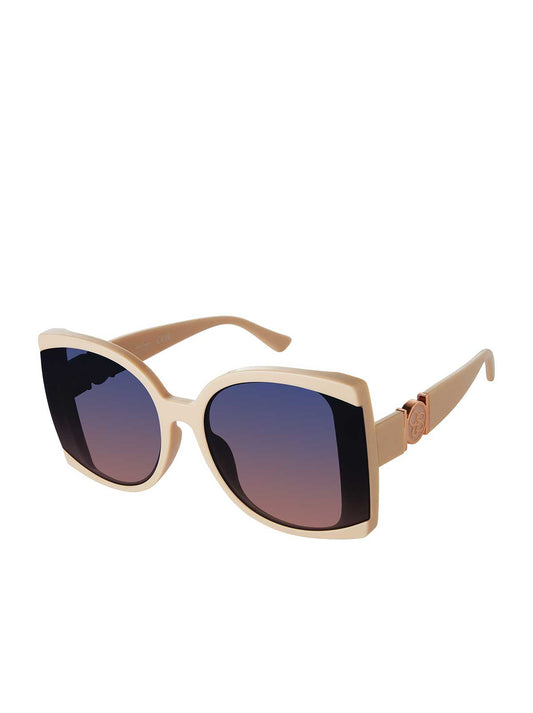 Jessica Simpson Accessories Square Sunglasses in Nude