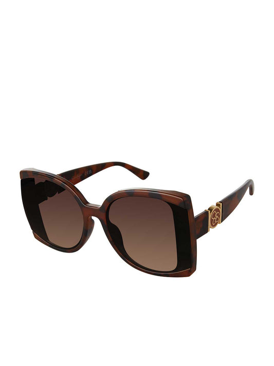 Jessica Simpson Accessories Square Sunglasses in Tortoise