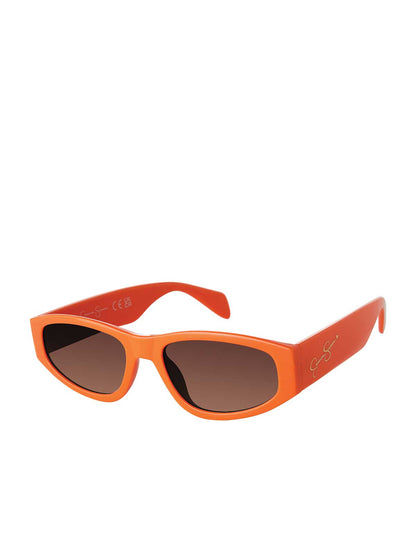 Jessica Simpson Accessories Vintage Oval Sunglasses in Orange