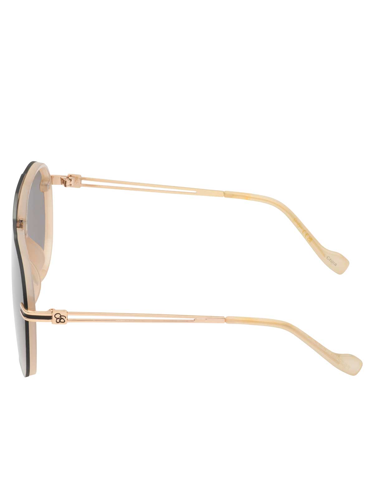 Jessica Simpson Accessories Metal Aviator Sunglasses in Nude