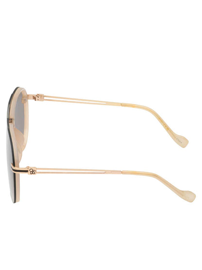 Jessica Simpson Accessories Metal Aviator Sunglasses in Nude
