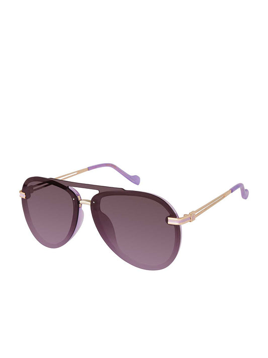 Jessica Simpson Accessories Metal Aviator Sunglasses in Light Purple