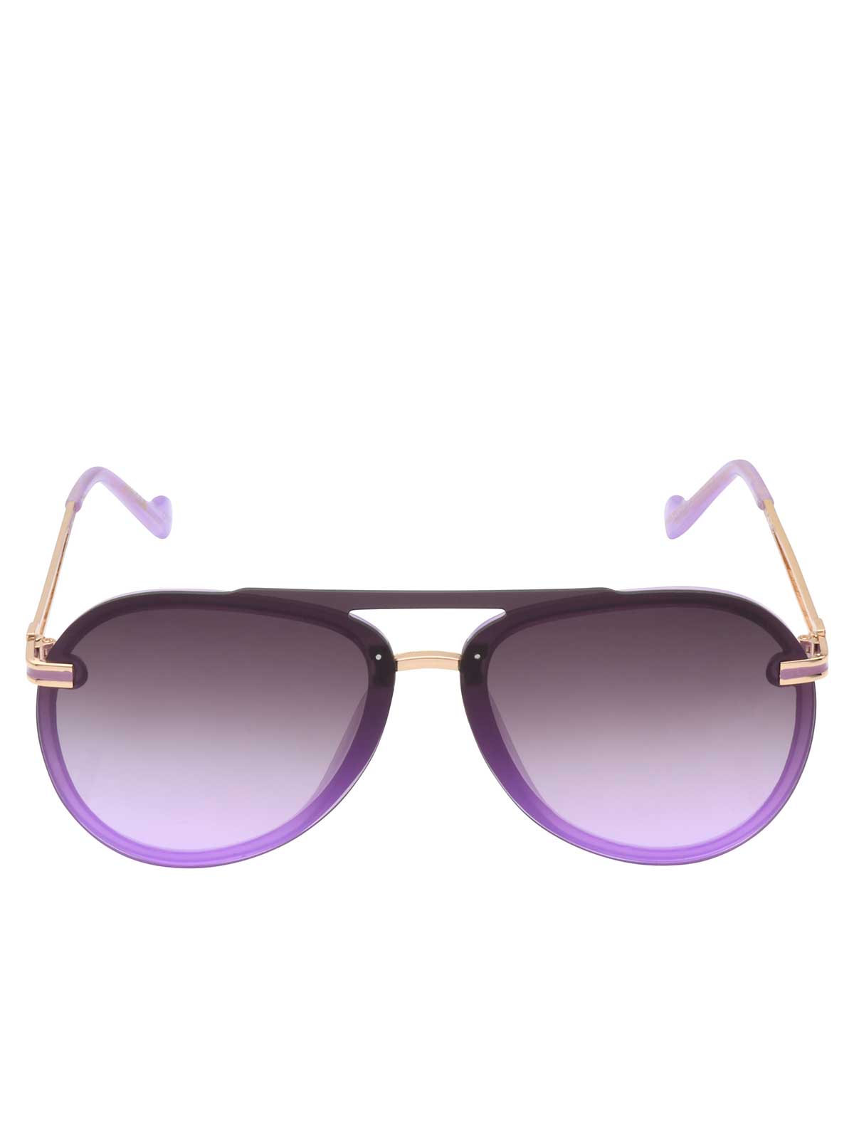 Jessica Simpson Accessories Metal Aviator Sunglasses in Light Purple