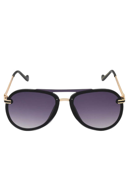 Jessica Simpson Accessories Metal Aviator Sunglasses in Smoke Matte Black