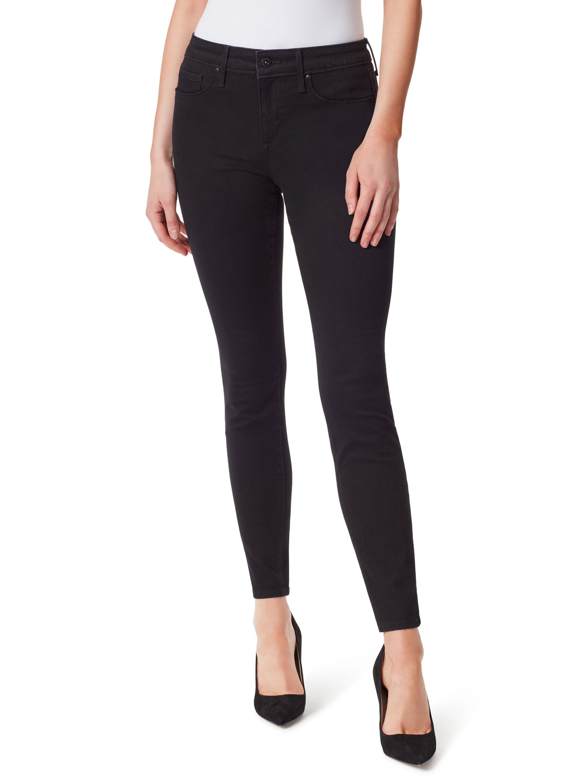 Jessica Simpson Women Kiss Me Skinny Jeans in Black