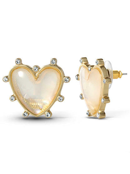 Jessica Simpson Accessories Heart Stud Earrings