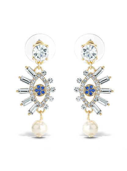 Jessica Simpson Accessories Evil Eye Dangle Earrings