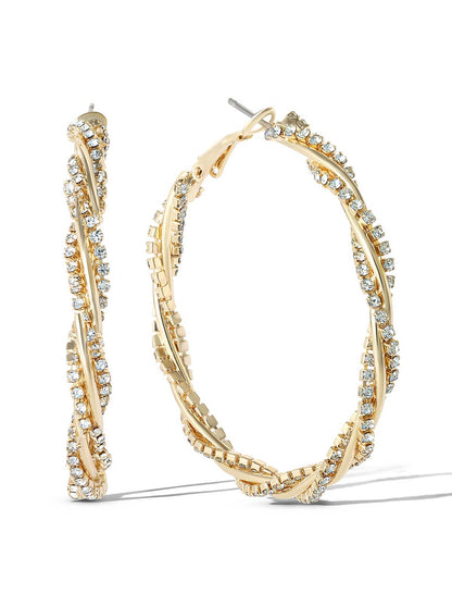 Jessica Simpson Accessories Spiral Hoop Earrings