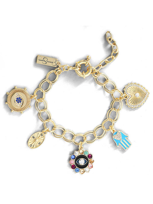 Jessica Simpson Accessories Evil Eye Charm Bracelet