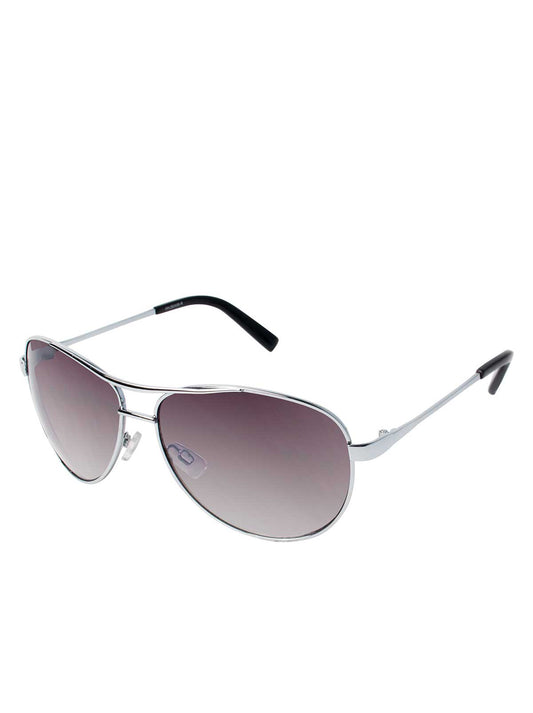 Jessica Simpson Accessories Iconic Aviator Pilot Sunglasses with Bifocal Readers in Silver