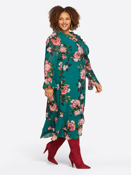 Jessica Simpson Women Aneesa Dress in Cosmic Rosettes