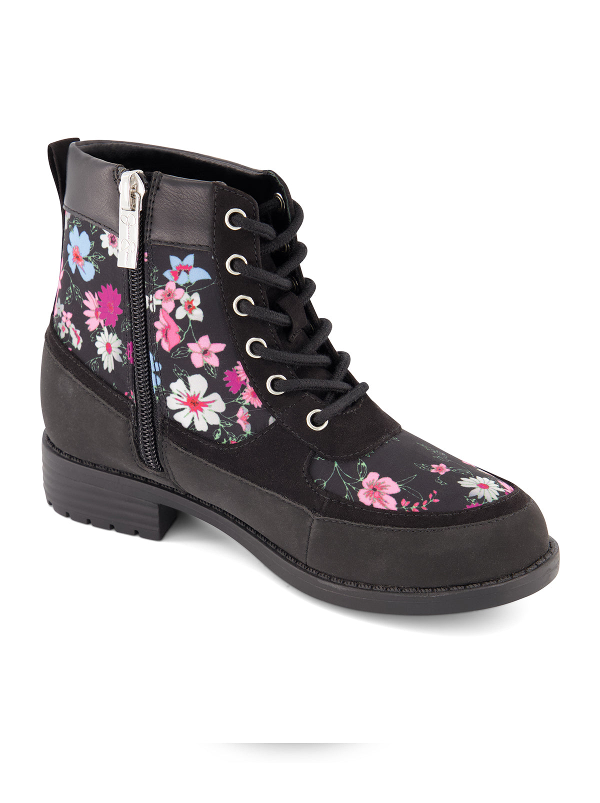 Jessica Simpson Women Girls' Daria Lace Moto Boot in Black