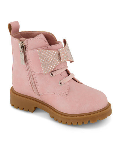 Jessica Simpson Women Toddler Daria Bow Moto Boot in Blush