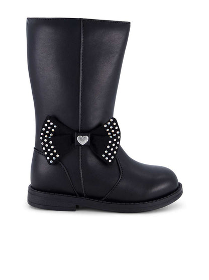 Jessica Simpson Women Toddler Evie Bow Tall Boot in Black