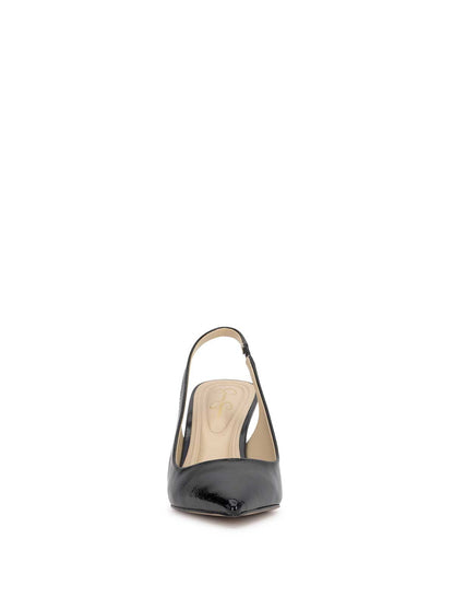 Jessica Simpson Women Souli Sling Back Heel in Black Patent