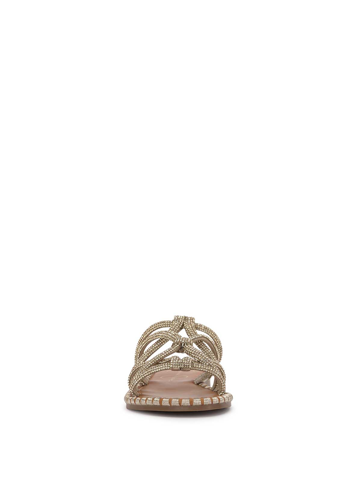 Jessica Simpson Women Briellea Embellished Sandal in Champagne
