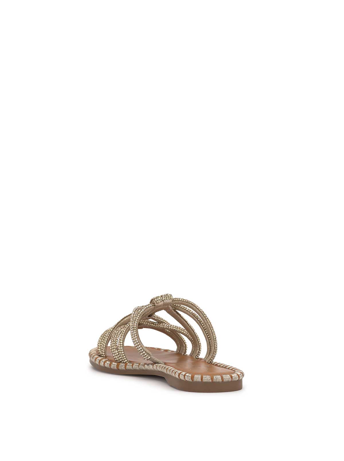 Jessica Simpson Women Briellea Embellished Sandal in Champagne