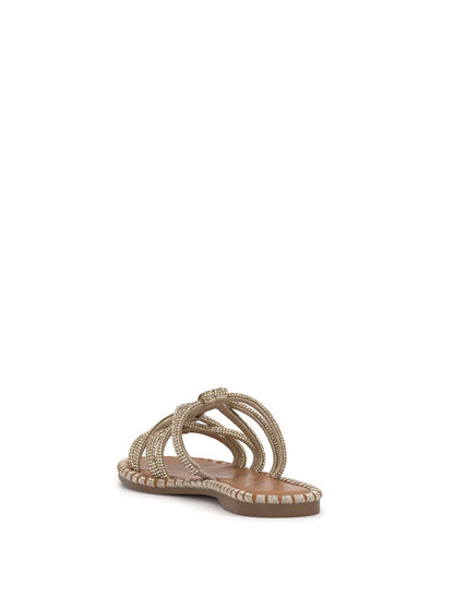Jessica Simpson Women Briellea Embellished Sandal in Champagne