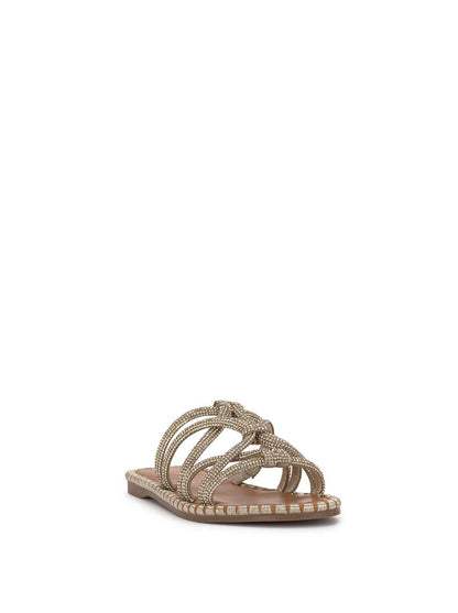 Jessica Simpson Women Briellea Embellished Sandal in Champagne