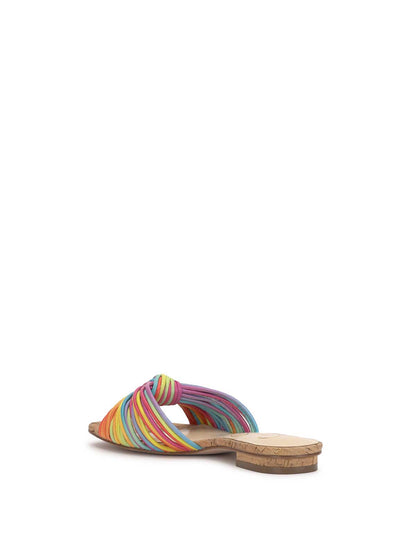 Jessica Simpson Women Dydra Knotted Flat Sandal in Multi Stripe