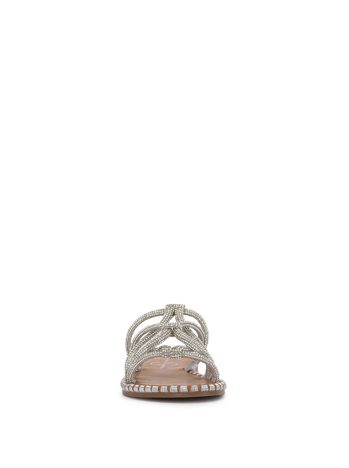 Jessica Simpson Women Briellea Embellished Sandal in Silver