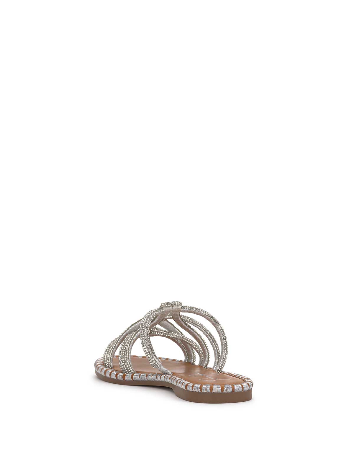 Jessica Simpson Women Briellea Embellished Sandal in Silver