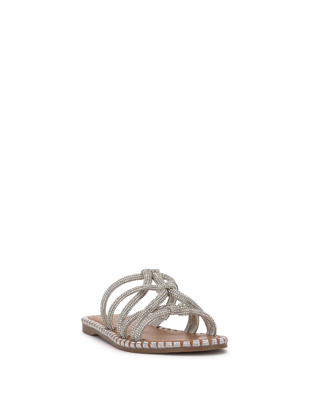 Jessica Simpson Women Briellea Embellished Sandal in Silver