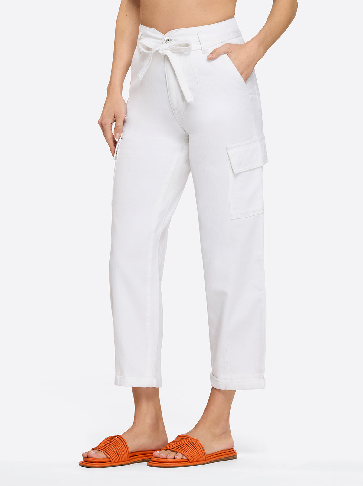 Jessica Simpson Women Allie Utility Bottom in White