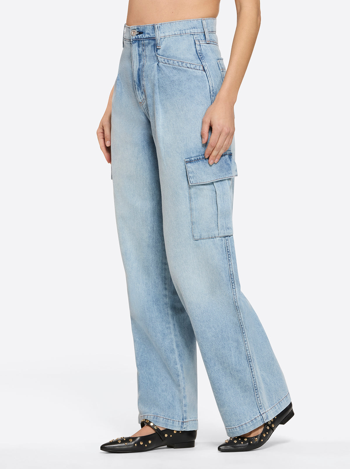 Jessica Simpson Women Jenna Cargo Pants in Valley Sky