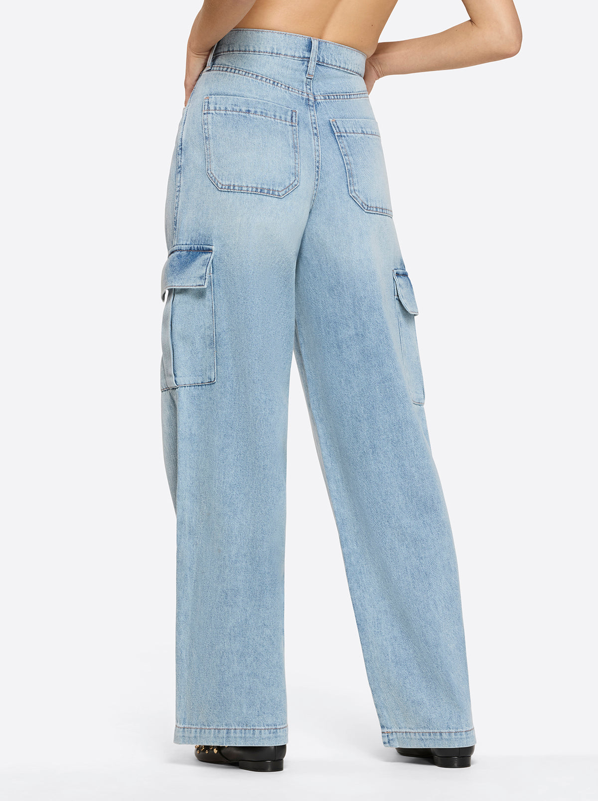 Jessica Simpson Women Jenna Cargo Pants in Valley Sky