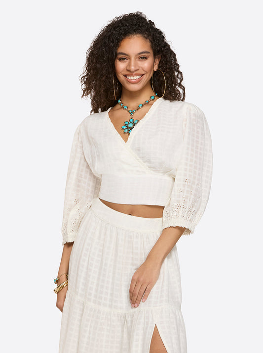 Jessica Simpson Women Patsy Top in Gardenia