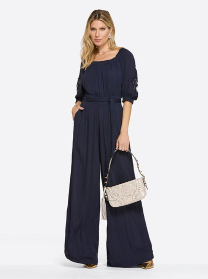 Jessica Simpson Women Nadia Jumpsuit in Night Sky