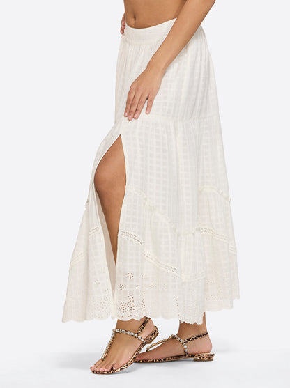 Jessica Simpson Women Paula Maxi Skirt in Gardenia