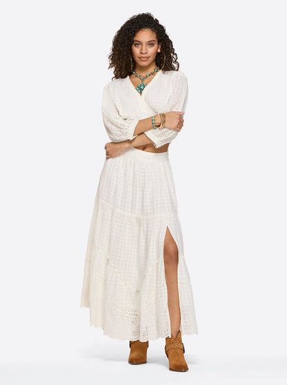 Jessica Simpson Women Paula Maxi Skirt in Gardenia