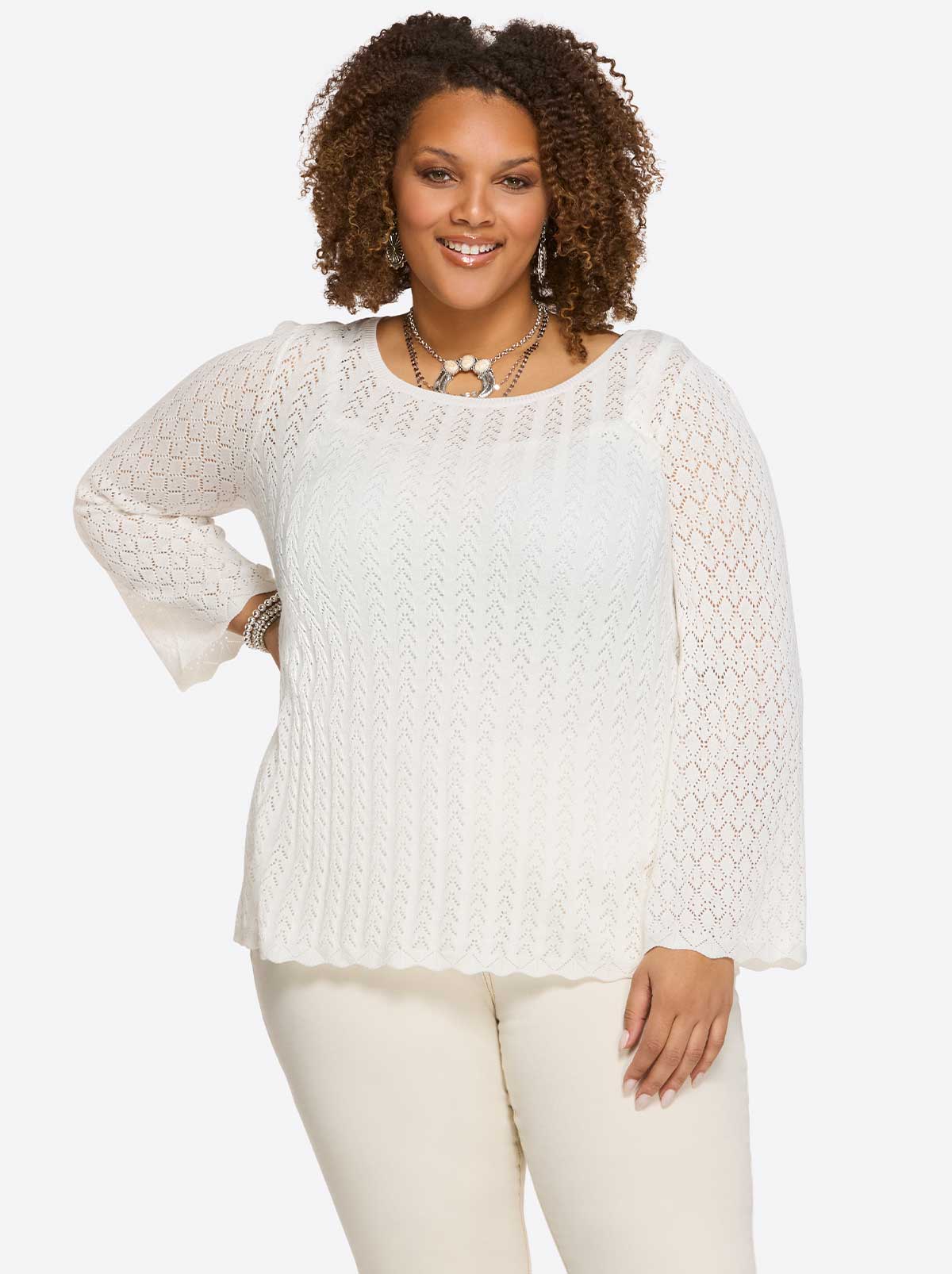 Jessica Simpson Women Dreamer Top in Gardenia