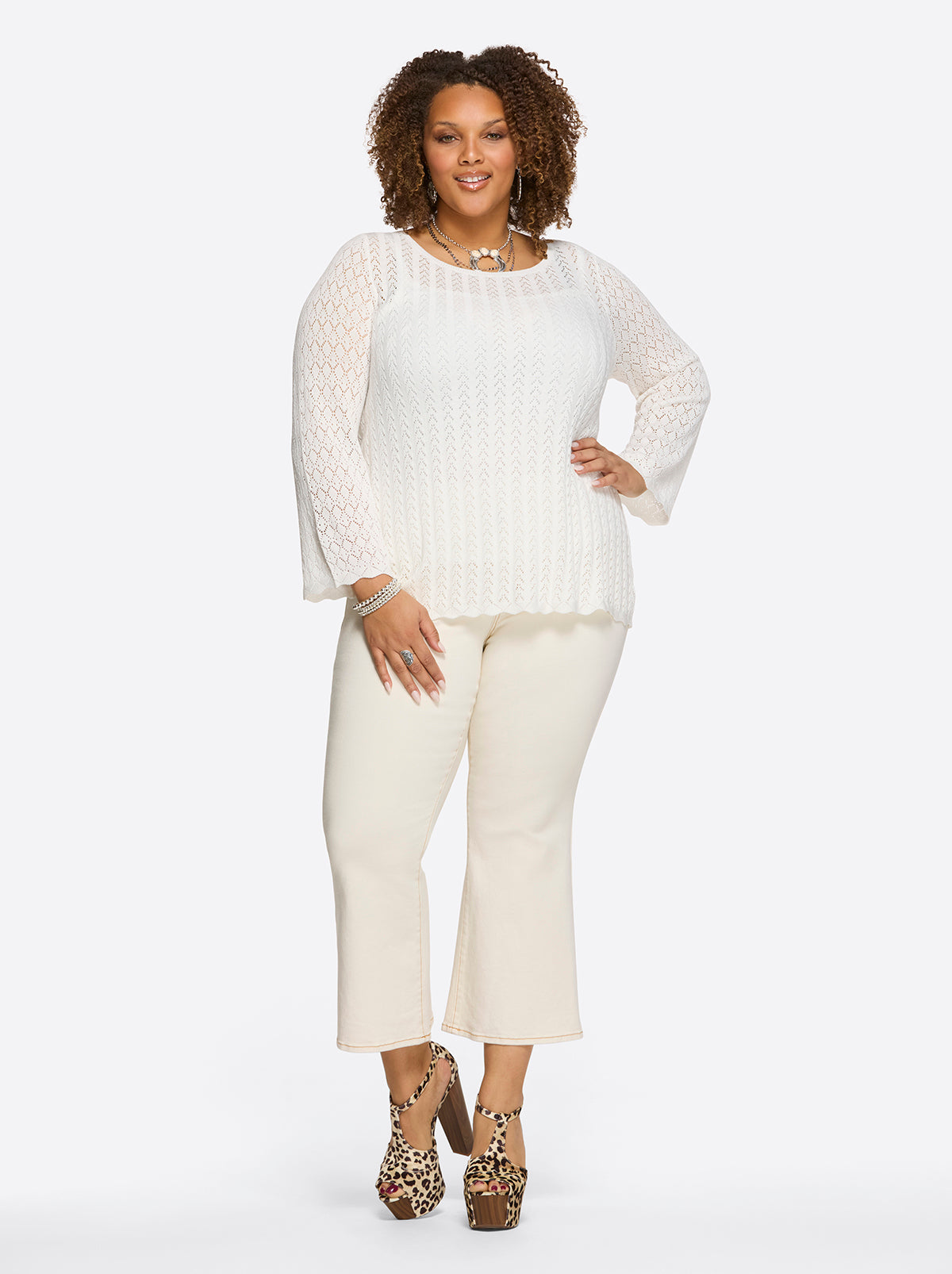 Jessica Simpson Women Dreamer Top in Gardenia
