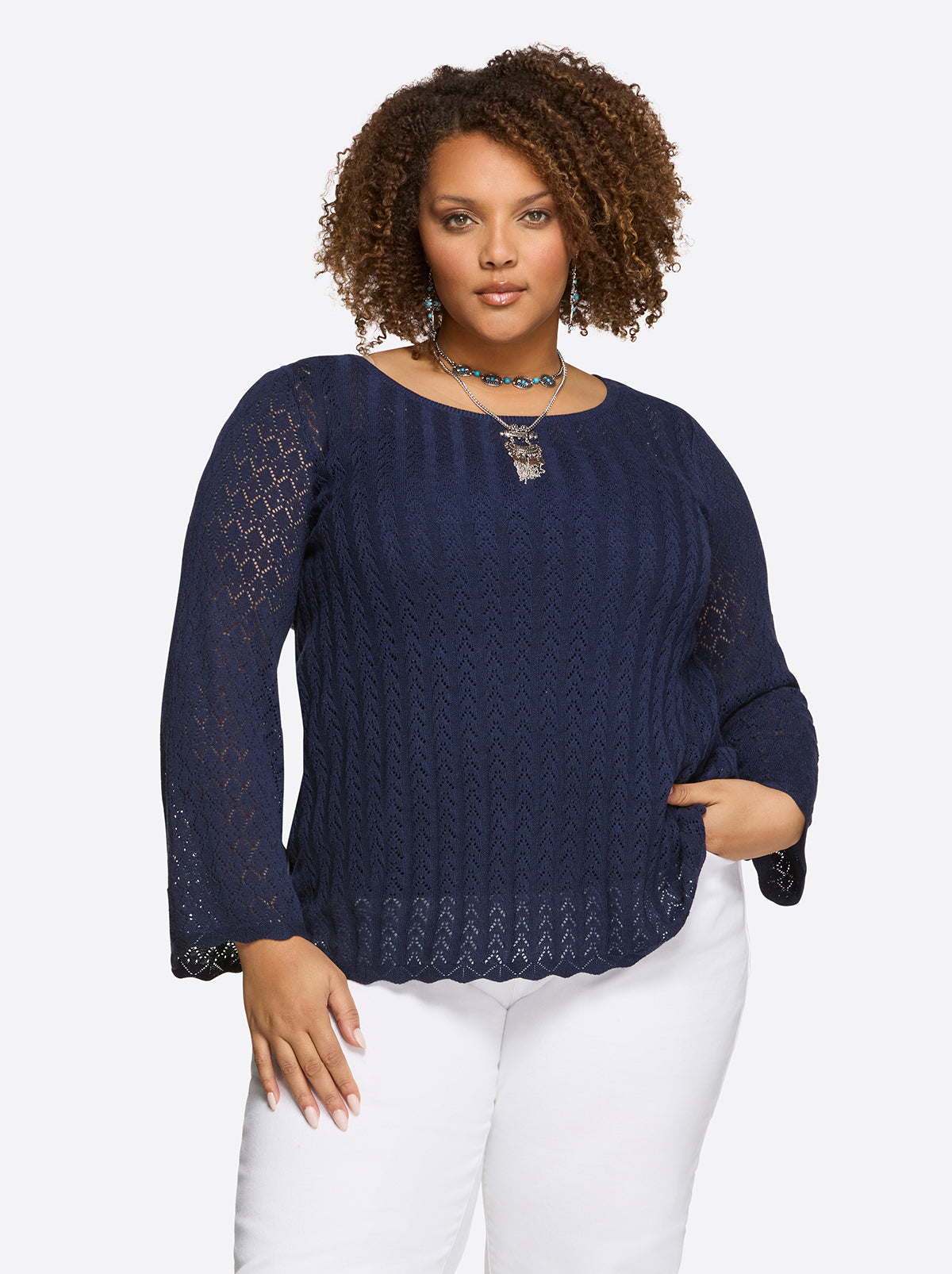 Jessica Simpson Women Dreamer Top in Ocean Cavern