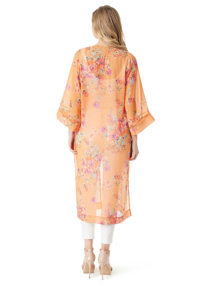 Jessica Simpson Women Caelan Kimono in Watercolor Roses