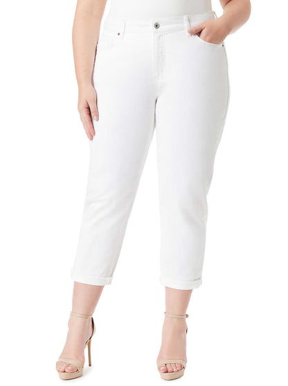Jessica Simpson Women Mika Best Friend Slouchy Skinny in White