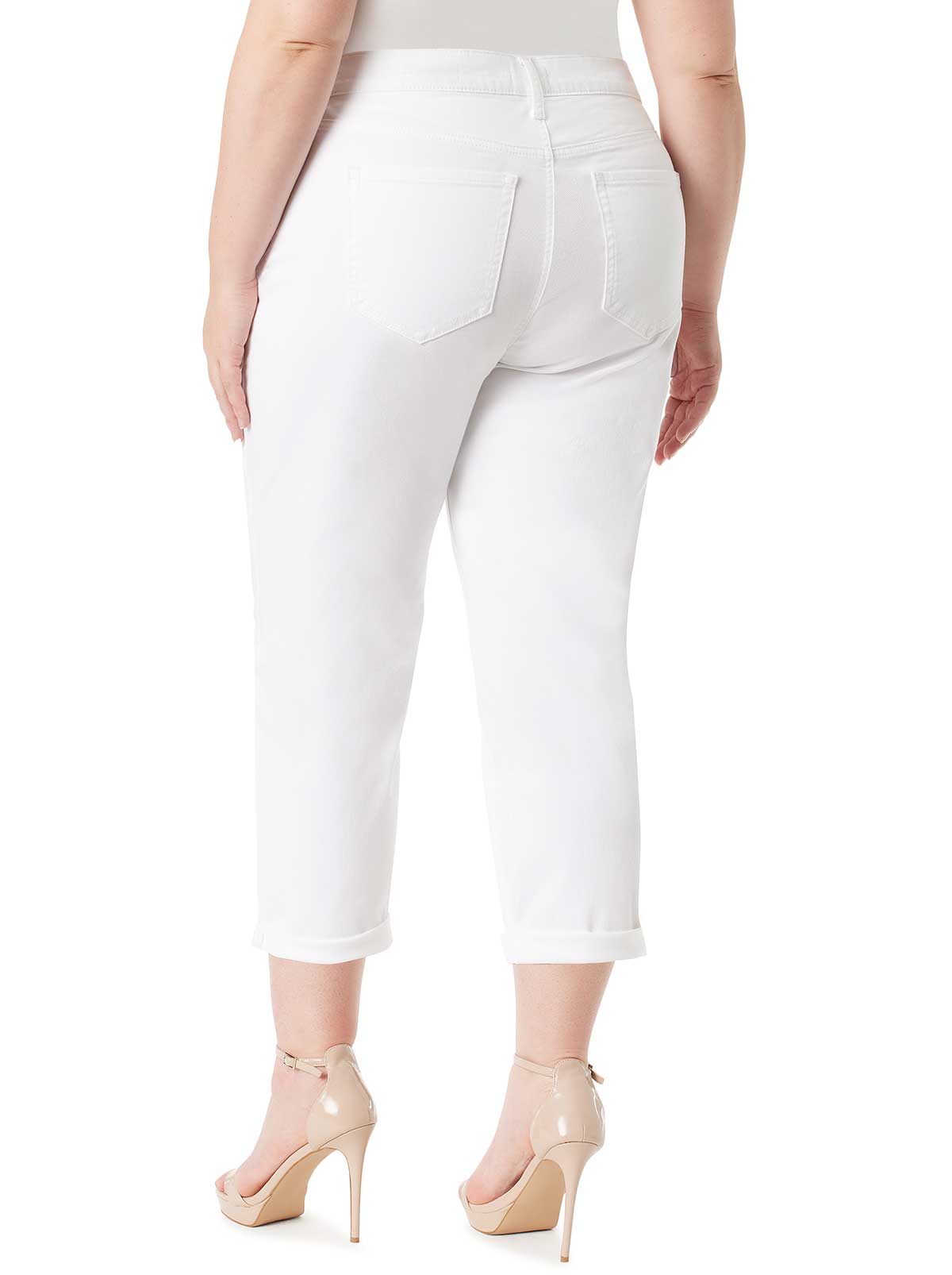Jessica Simpson Women Mika Best Friend Slouchy Skinny in White