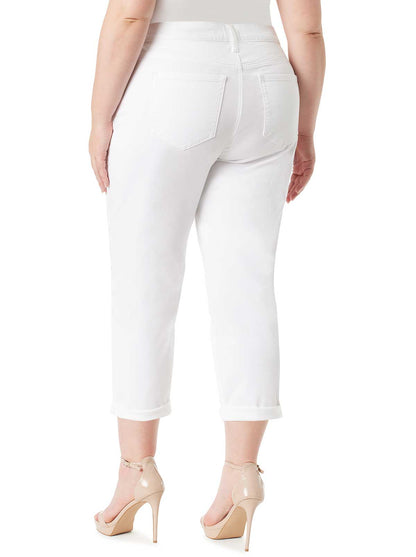 Jessica Simpson Women Mika Best Friend Slouchy Skinny in White